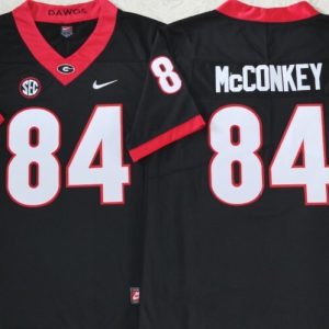 Georgia Bulldogs Black #84 nameMcCONKEY jersey