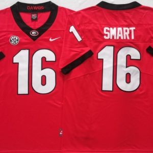 Georgia Bulldogs Red #16 SMART jersey
