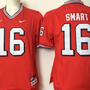 Georgia Bulldogs Red #16 Smart (2) jersey