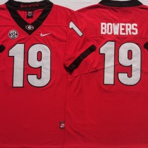 Georgia Bulldogs Red #19 BOWERS_1 jersey