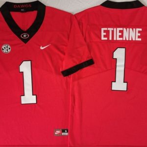 Georgia Bulldogs Red #1 ETIENNE_1 jersey