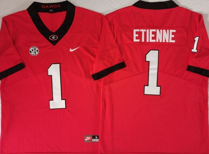 Georgia Bulldogs Red #1 ETIENNE_1 jersey