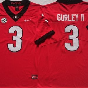 Georgia Bulldogs Red #3 GURLEY II jersey