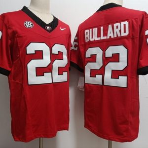 Georgia Bulldogs  #22 Javon Bullard Red jersey