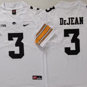 Iowa Hawkeyes #3 Dejean   White jersey