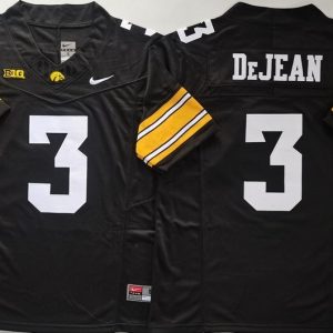 Iowa Hawkeyes #3  Dejean  Black jersey