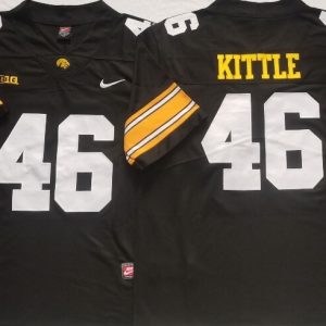Iowa Hawkeyes Black #46 KITTLE jersey