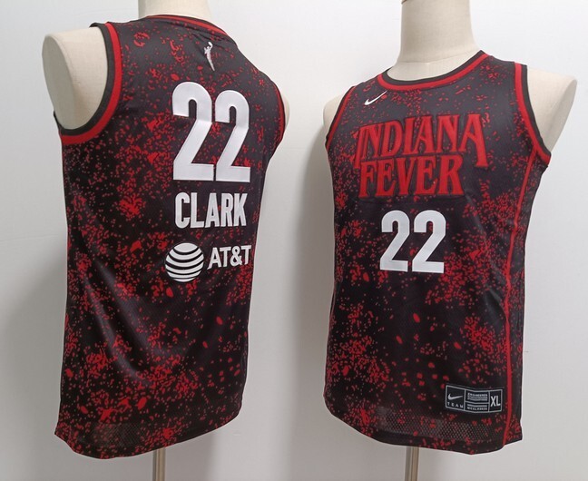 Iowa Hawkeyes Indiana Fever #22 Caitlin Clark Nike Black Rebel Edition Victory Player Jersey jersey