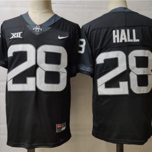 Iowa State Cyclones #28 Hall Black jersey