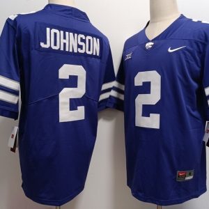 Kansas State Wildcats #2 Avery Johnson Purple Legend jersey