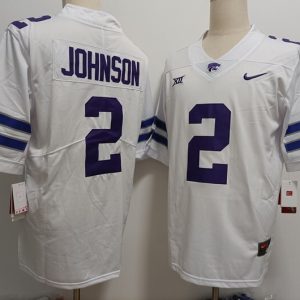 Kansas State Wildcats #2 Avery Johnson White Legend jersey