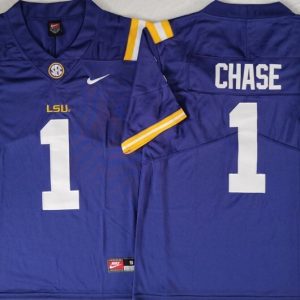 LSU Tigers Purple #1 CHASE jersey