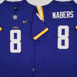 LSU Tigers Purple #8 NABERS jersey