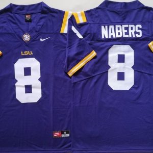 LSU Tigers Purple #8 NABERS_2 jersey
