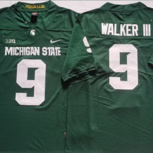 Michigan State Spartans Green #9 WALKERIII jersey