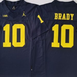 Michigan Wolverines Blue #10 BRADY jersey