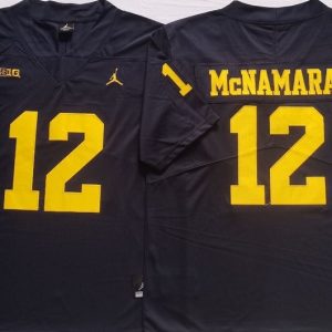 Michigan Wolverines Blue #12 McNAMARA jersey