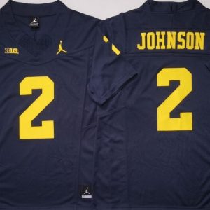 Michigan Wolverines Blue #2 JOHNSON jersey