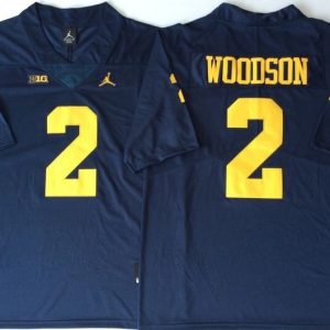 Michigan Wolverines Blue #2 WOODSON_1 jersey