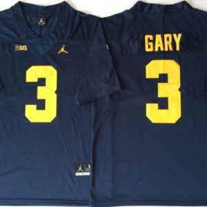 Michigan Wolverines Blue #3 GARY jersey