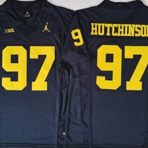 Michigan Wolverines Blue #97 HUTCHINSON jersey