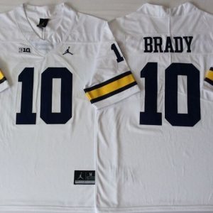 Michigan Wolverines White #10 BRADY_1 jersey