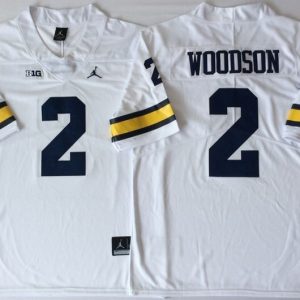 Michigan Wolverines White #2 WOODSON_1 jersey