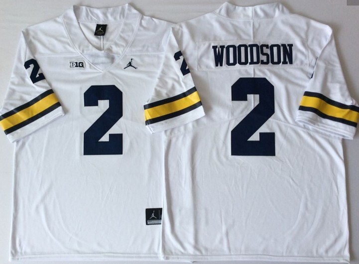 Michigan Wolverines White #2 WOODSON_1 jersey