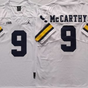 Michigan Wolverines White #9 McCARTHY_1 jersey