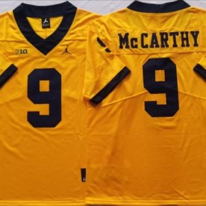 Michigan Wolverines Yellow #9 McCARTHY jersey