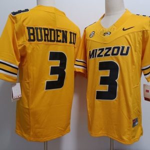 Missouri Tigers #3 Luther Burden III Yellow jersey