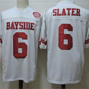 Movie Jerseys Emergency bell #6 Slater White jersey