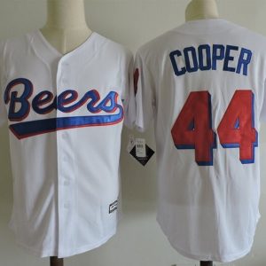Movie Jerseys  Beer Movie#44 Cooper New white fabric jersey