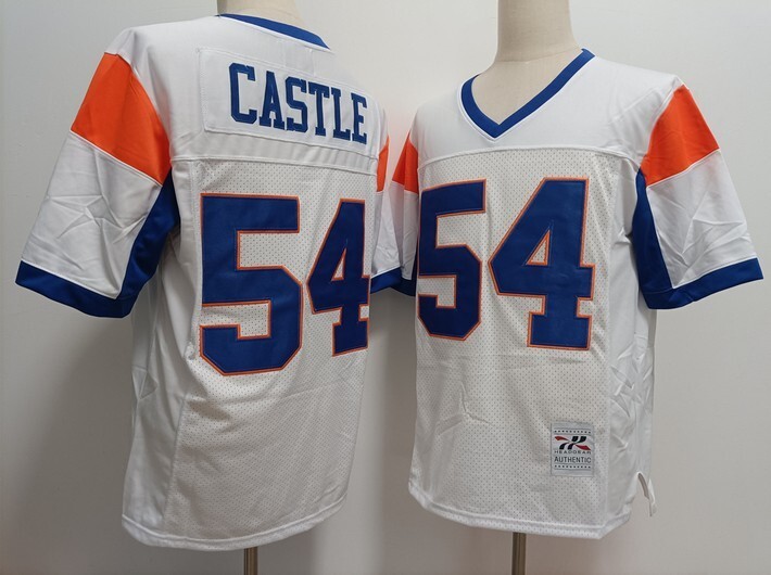 Movie Jerseys The Blue Mountain State Movie #54 Kevin Castle White jersey