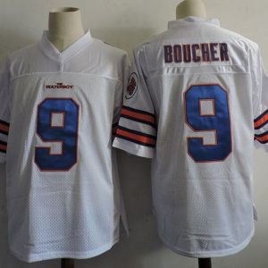 Movie Jerseys  The Waterboy Adam Sandler Movie #9 Bobby Boucher White Football Jersey jersey