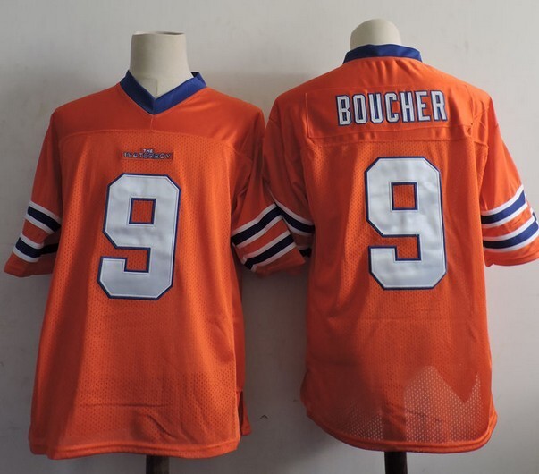Movie Jerseys The Waterboy Adam Sandler Movie #9 Bobby Boucher orange Football Jersey jersey