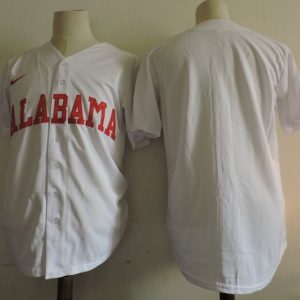 NCAA Alabama Crimson Tide WHITE University of Alabama jersey