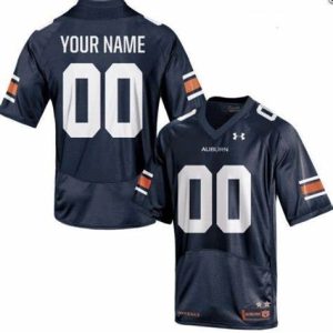 NCAA CUSTOM Auburn Tigers Blue #00 jersey