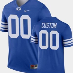 NCAA CUSTOM BYU COUGARS Blue #00 jersey