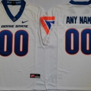 NCAA CUSTOM Boise State Broncos White #00 jersey