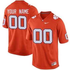 NCAA CUSTOM Clemson Tigers Orange #00 jersey