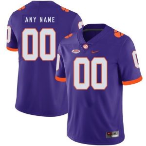 NCAA CUSTOM Clemson Tigers Purple #00 jersey