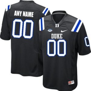 NCAA CUSTOM Duke Blue Devils Black #00 jersey