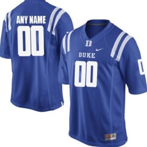 NCAA CUSTOM Duke Blue Devils Blue #00 jersey