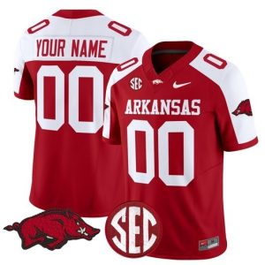 NCAA CUSTOM F.U.S.E Jerseys #00 Arkansas Red jersey
