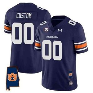 NCAA CUSTOM F.U.S.E Jerseys #00 Auburn BLUE jersey