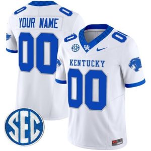 NCAA CUSTOM F.U.S.E Jerseys #00 Kentucky White jersey