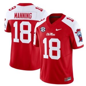 NCAA CUSTOM F.U.S.E Jerseys #00 Manning Red jersey