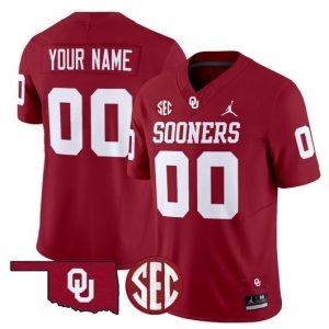 NCAA CUSTOM F.U.S.E Jerseys #00 Sooners Red jersey