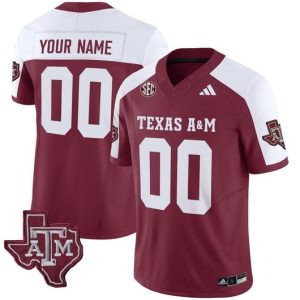 NCAA CUSTOM F.U.S.E Jerseys #00 Texas A&M Red jersey